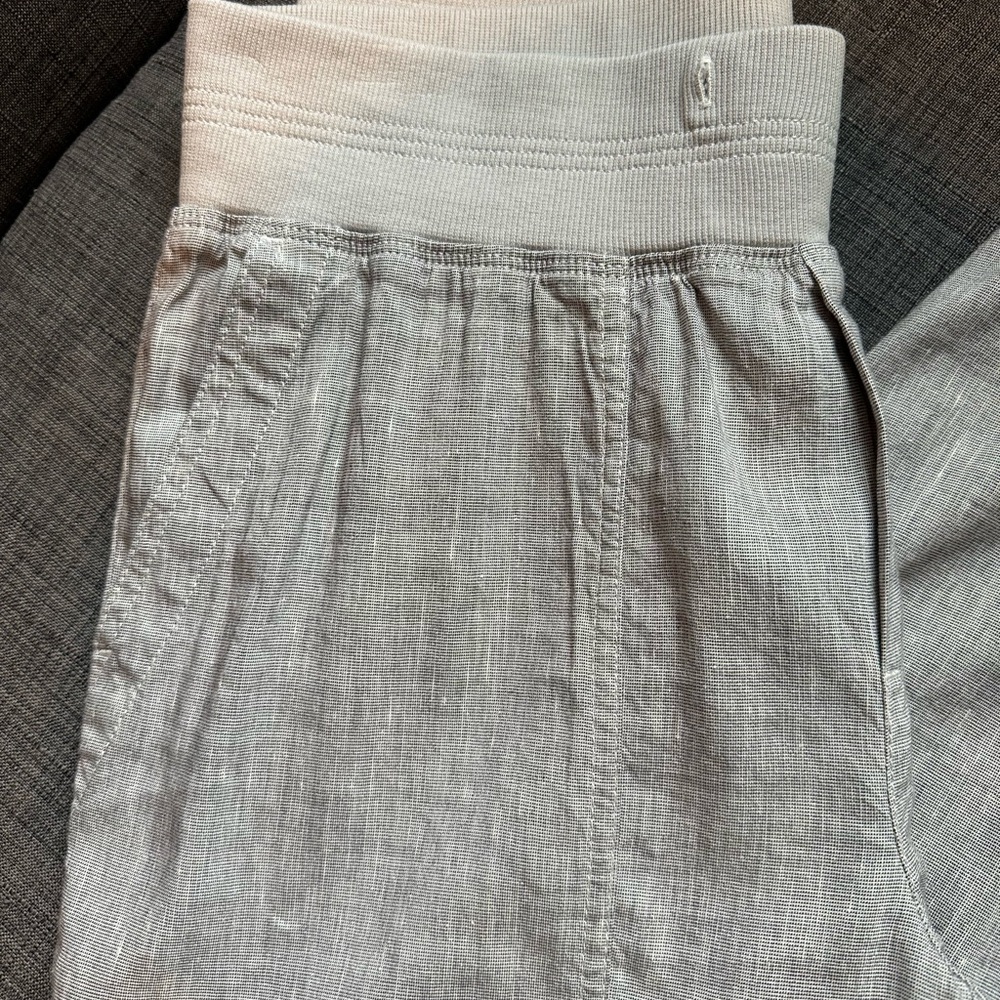 Lou & Grey Drawstring Linen-Blend Pants - Picture 3 of 6